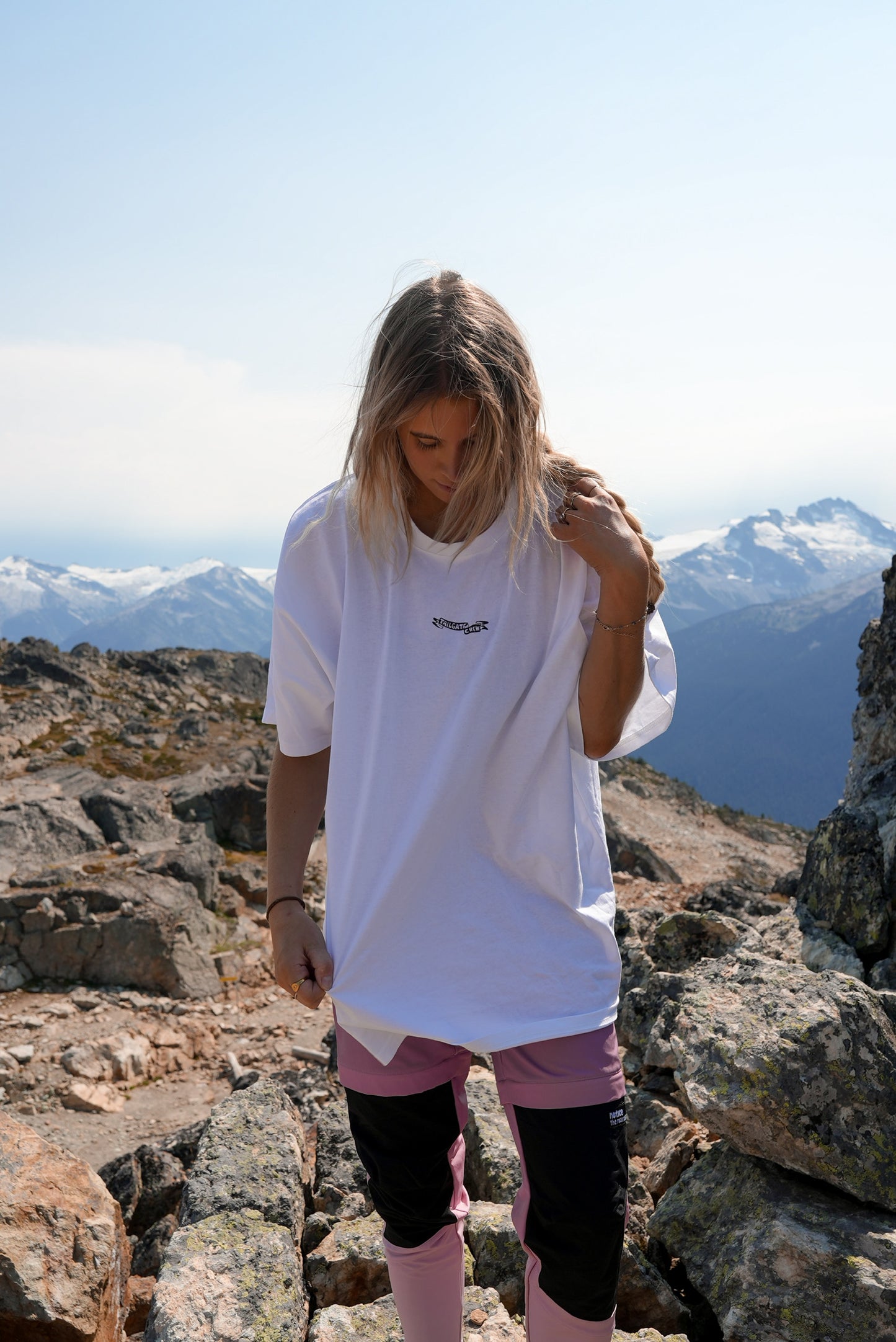Lightweight oversized mountain bike t-shirt designed for casual riding comfort, post-ride hangs and laid-back outdoor aesthetics