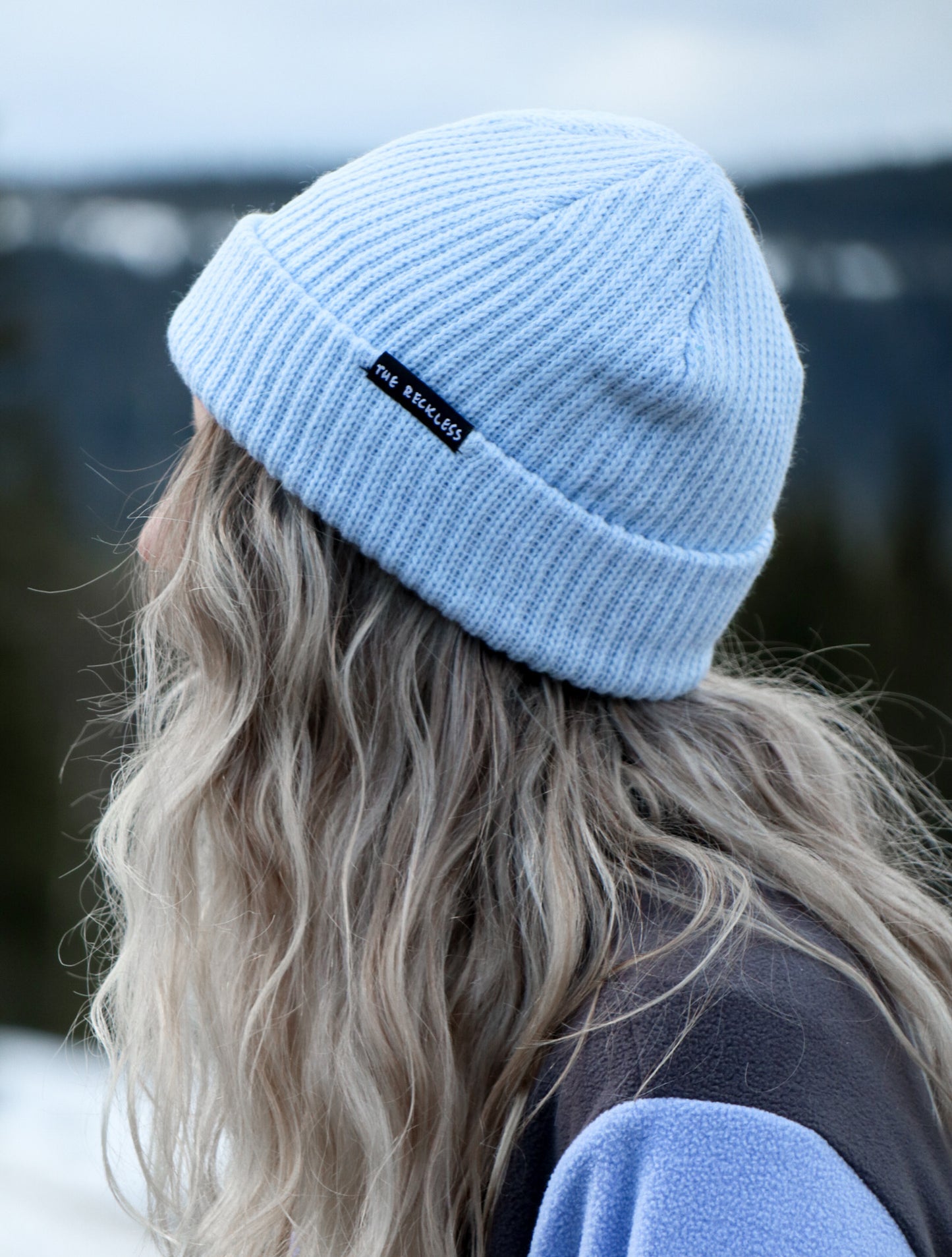 Load image into Gallery viewer, Light Blue Beanie
